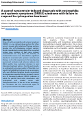 Cover page: A case of vancomycin-induced drug rash with eosinophilia and systemic symptoms (DRESS) syndrome with failure to respond to cyclosporine treatment