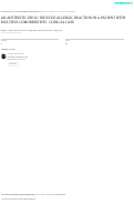 Cover page: AN ANTIBIOTIC DRUG-INDUCED ALLERGIC REACTION IN A PATIENT WITH MULTIPLE COMORBIDITIES. CLINICAL CASE