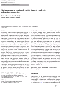 Cover page: Hip impingement in slipped capital femoral epiphysis: a changing perspective.