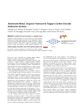 Cover page: Aluminum Metal–Organic Framework Triggers Carbon Dioxide Reduction Activity