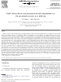 Cover page: Field observations and numerical model experiments for the snowmelt process at a field site