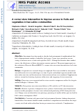 Cover page: A corner store intervention to improve access to fruits and vegetables in two Latino communities