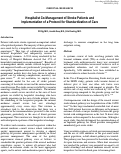 Cover page: Hospitalist Co-Management of Stroke Patients and Implementation of a Protocol for Standardization of Care