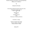 Cover page: Problems with Anger and Violence Among United States Military Service Members