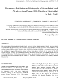 Cover page: Occurrence, distribution and bibliography of the medicinal leech Hirudo verbana Carena, 1820 (Hirudinea, Hirudinidae) in Sicily (Italy)