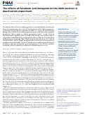 Cover page: The effects of Facebook and Instagram on the 2020 election: A deactivation experiment.