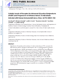 Cover page: Soluble Levels of Receptor for Advanced Glycation Endproducts (RAGE) and Progression of Atherosclerosis in Individuals Infected with Human Immunodeficiency Virus: ACTG NWCS 332