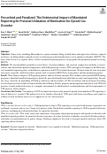 Cover page: Prescribed and Penalized: The Detrimental Impact of Mandated Reporting for Prenatal Utilization of Medication for Opioid Use Disorder.