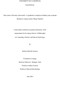 Cover page: "The Latina I Envision is Powerful”: A Qualitative Analysis of Identity and Academic Resilience among Latina College Students