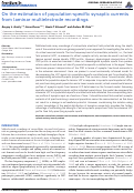 Cover page: On the Estimation of Population-Specific Synaptic Currents from Laminar Multielectrode Recordings