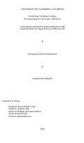 Cover page: Conducting, Teaching, Curating: Re-channelings of a Percussive Education