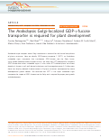 Cover page: The Arabidopsis Golgi-localized GDP-L-fucose transporter is required for plant development