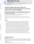 Cover page: Aspergillus fumigatus Hsp90 interacts with the main components of the cell wall integrity pathway and cooperates in heat shock and cell wall stress adaptation.