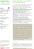 Cover page: Is there convergence of gut microbes in blood-feeding vertebrates?