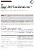 Cover page: Extremely High Cell-free DNA Levels Observed in Renal Allograft Patient With SARS-CoV-2 Infection