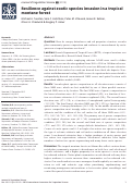 Cover page: Resilience against exotic species invasion in a tropical montane forest