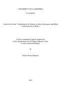 Cover page: “Land of the Gods”: Exploring the Evolution of Labor, Resistance and Black Consciousness in Belize