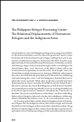 Cover page: The Philippine Refugee Processing Center: The Relational Displacements of Vietnamese Refugees and the Indigenous Aetas