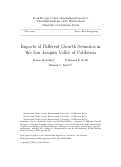 Cover page: Impacts of Different Growth Scenarios in the San Joaquin Valley of California