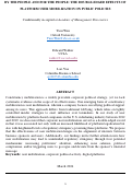 Cover page of By the People and for the People: the Double-edged Effects of Platform User Mobilization on Public Policies