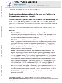 Cover page: The association between lifestyle factors and Parkinson's disease progression and mortality