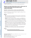 Cover page: Diabetes associated residual atherosclerotic cardiovascular risk in statin-treated patients with prior atherosclerotic cardiovascular disease