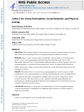 Cover page: Latino Civic Group Participation, Social Networks, and Physical Activity