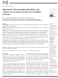 Cover page: Siponimod: Disentangling disability and relapses in secondary progressive multiple sclerosis