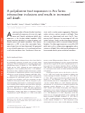 Cover page: A polyalanine tract expansion in Arx forms intranuclear inclusions and results in increased cell death