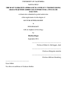 Cover page: The Root Narrative Approach To Conflict: Understanding Arab and Jewish Americans Support for a Two State Solution