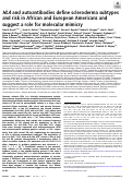 Cover page: HLA and autoantibodies define scleroderma subtypes and risk in African and European Americans and suggest a role for molecular mimicry