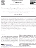 Cover page: Lifecycle impacts of natural gas to hydrogen pathways on urban air quality