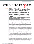 Cover page: T Oligo-Primed Polymerase Chain Reaction (TOP-PCR): A Robust Method for the Amplification of Minute DNA Fragments in Body Fluids