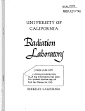 Cover page: A TEST FOR RECOMBINATIONAL LETHALS IN THE X-CHROMOSOME OF DROSOPHILA MELANOGASTER