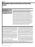 Cover page: Dopamine subsystems that track internal states