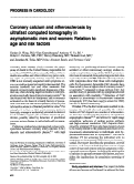 Cover page: Coronary calcium and atherosclerosis by ultrafast computed tomography in asymptomatic men and women: Relation to age and risk factors