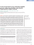 Cover page: A microscopy-based screen employing multiplex genome sequencing identifies cargo-specific requirements for dynein velocity