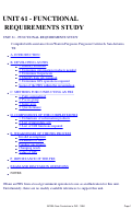 Cover page: Unit 61 - Functional Requirements Study