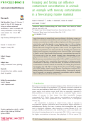 Cover page: Foraging and fasting can influence contaminant concentrations in animals: an example with mercury contamination in a free-ranging marine mammal