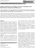 Cover page: Incidence, Risk Factors, and Impact of Severe Neutropenia After Hyperthermic Intraperitoneal Mitomycin C