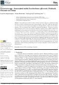 Cover page: Fusarium spp. Associated with Dendrobium officinale Dieback Disease in China