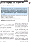 Cover page: Factors Influencing Host Plant Choice and Larval Performance in Bactericera cockerelli