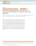 Cover page: PAF-Wnt signaling-induced cell plasticity is required for maintenance of breast cancer cell stemness