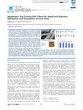 Cover page: Amphoteric Soy Protein-Rich Fibers for Rapid and Selective Adsorption and Desorption of Ionic Dyes