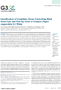 Cover page: Identification of Candidate Genes Controlling Black Seed Coat and Pod Tip Color in Cowpea (Vigna unguiculata [L.] Walp)