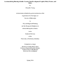 Cover page: Accommodating Housing in India: Lessons from Development Capital, Policy Frames, and Slums