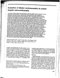 Cover page: Evaluation of dilated cardiomyopathy by pulsed Doppler echocardiography