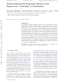 Cover page: Model independent expansion history from supernovae: Cosmology versus systematics