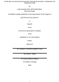 Cover page: Vocabulary use and classroom practices through teacher talk: a comparative and longitudinal study