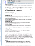 Cover page: Recent Alcohol Use Is Associated With Increased Pre-exposure Prophylaxis (PrEP) Continuation and Adherence Among Pregnant and Postpartum Women in South Africa